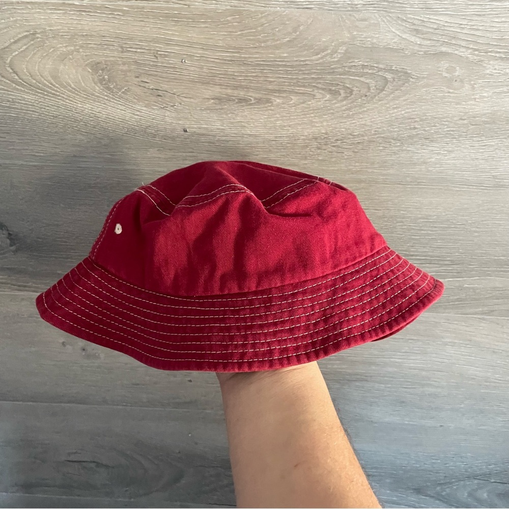 Red Bucket Hat - Picture 3 of 4